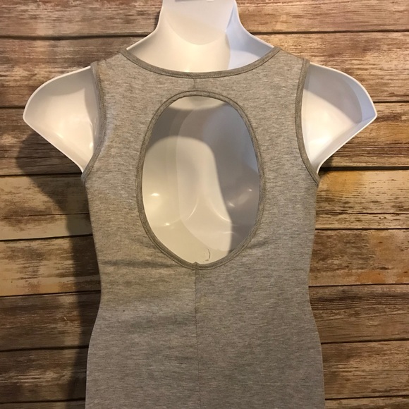 ENOUGH ABOUT ME NWT Elephant Grey Maxi Dress - Picture 3 of 5